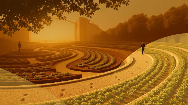 Un jardín sereno irradia paz y armonía