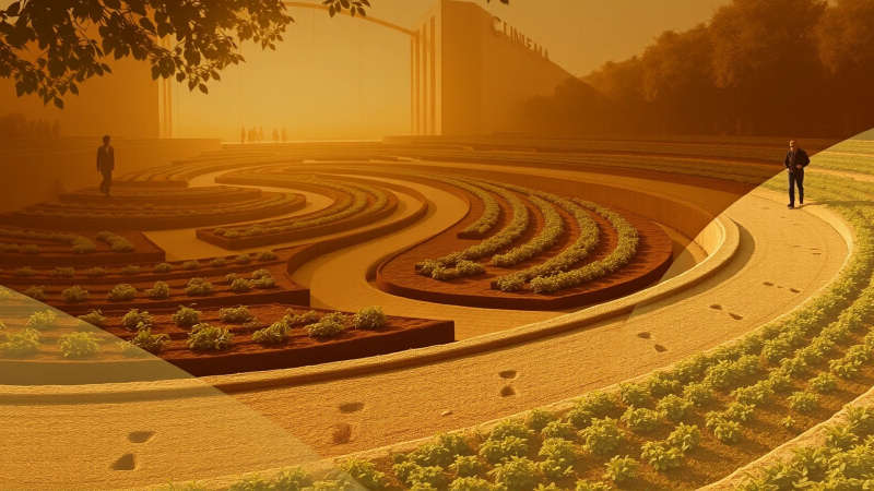 Un jardín sereno irradia paz y armonía