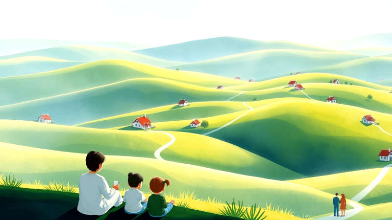 Paz y armonía en un paisaje sereno