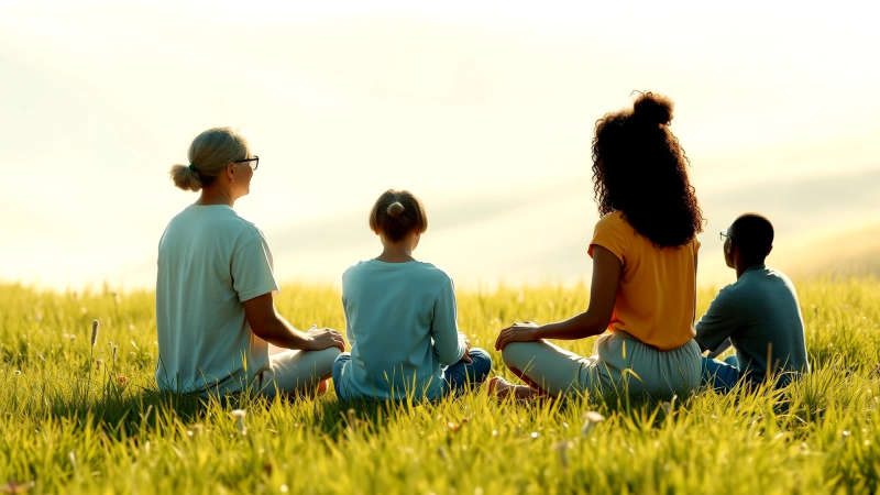 Armonía pacífica y conexión humana palpable