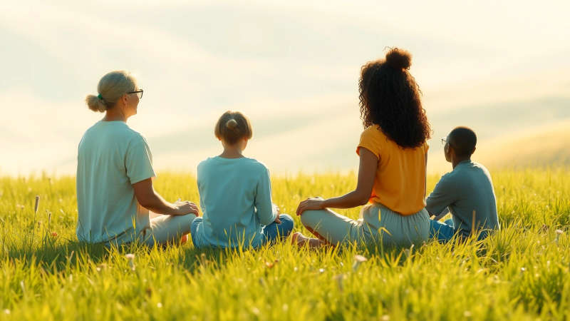 Armonía pacífica y conexión humana palpable