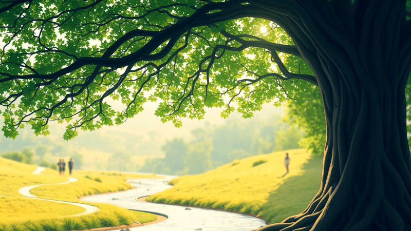 Armonía natural evoca paz y conexión