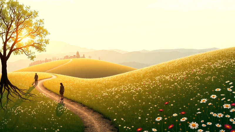 Paz y armonía en un paisaje sereno