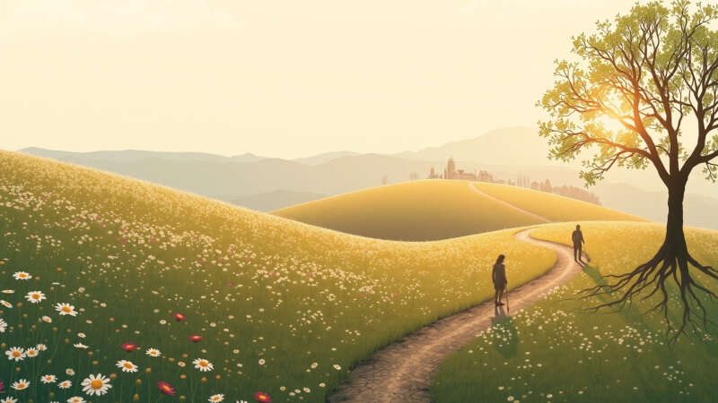 Paz y armonía en un paisaje sereno