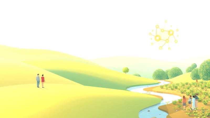 Paz y conexión en un paisaje armónico