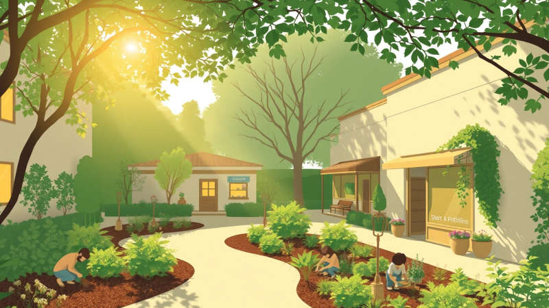 Un oasis tranquilo de comunidad y crecimiento