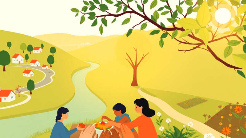 Un jardín comunitario irradia paz y armonía