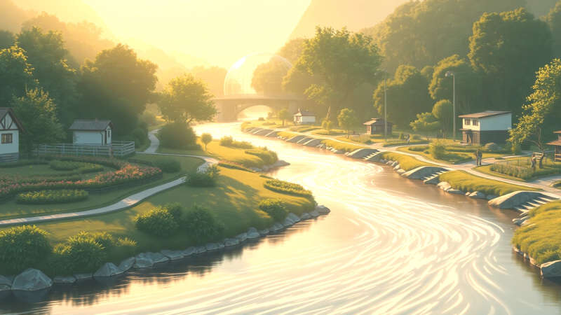 Paz natural y armonía visual