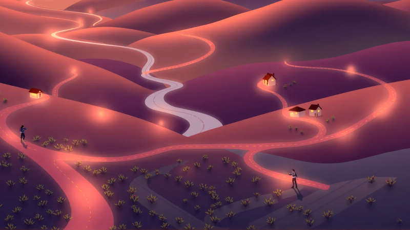 Armonía y esperanza en un paisaje sereno