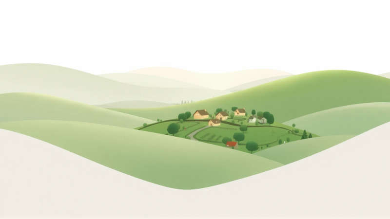 Paz y armonía en un paisaje sereno