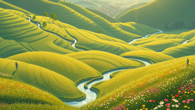 Un paisaje tranquilo