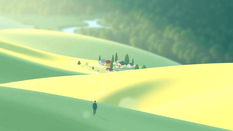 Paz serena en un paisaje armonioso