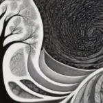 Un intrincado diseño combina líneas