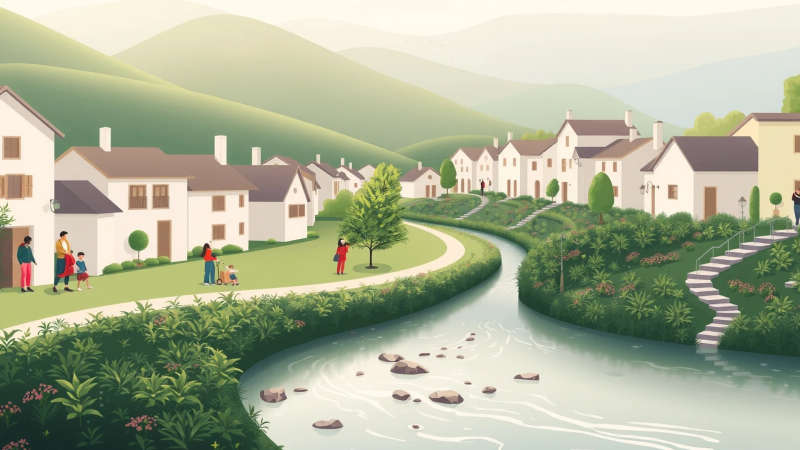 Paz y armonía en un idílico paisaje