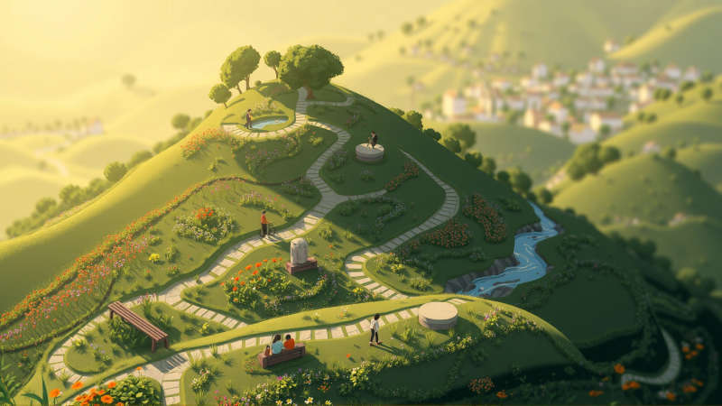 Un paisaje tranquilo