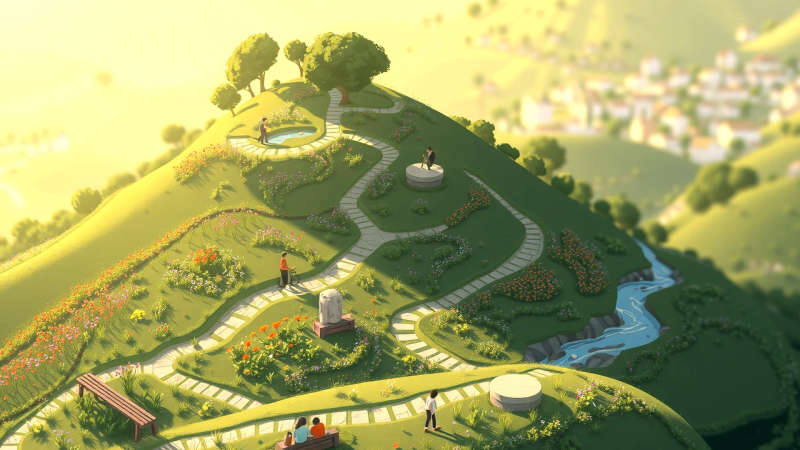 Un paisaje tranquilo