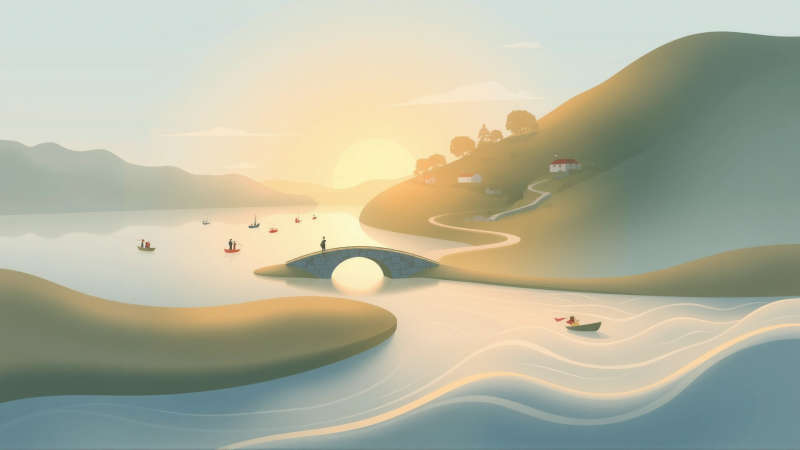 Paz y conexión en un río sereno