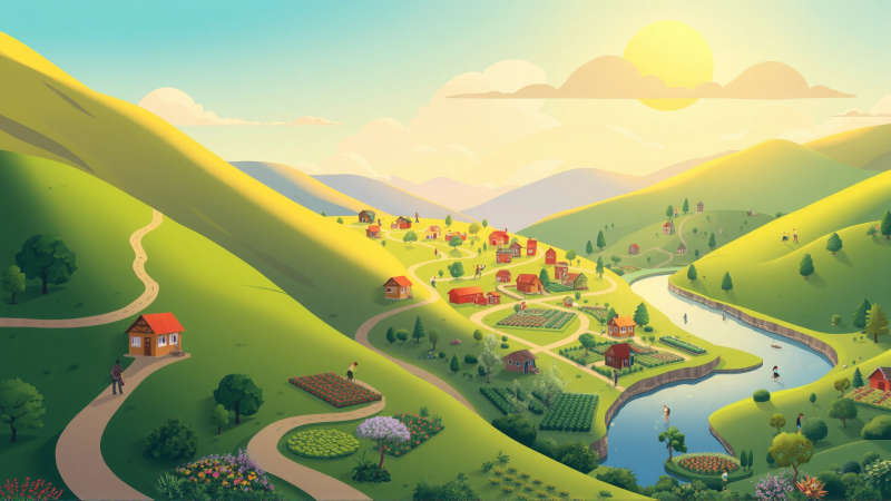 Un paisaje armónico y esperanzador florece