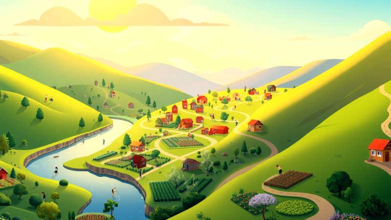 Un paisaje armónico y esperanzador florece