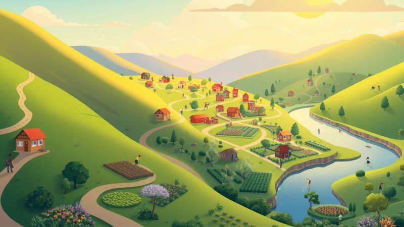 Un paisaje armónico y esperanzador florece