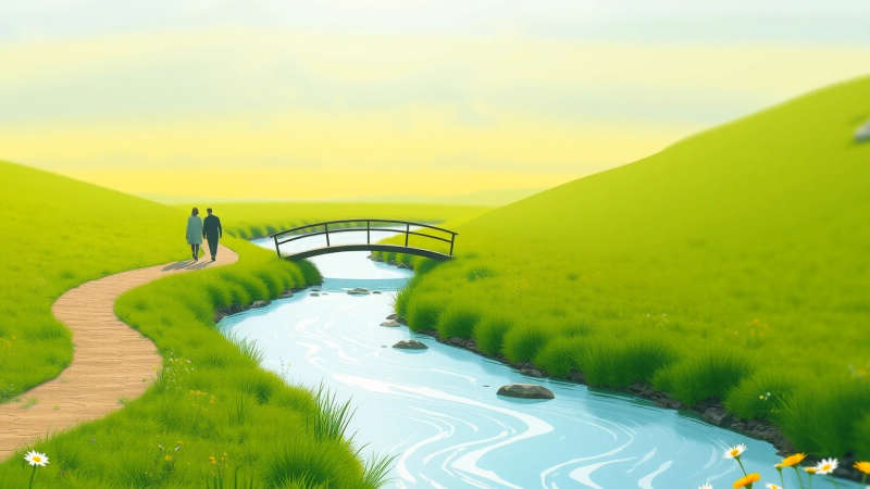 Un paisaje sereno evoca paz y esperanza