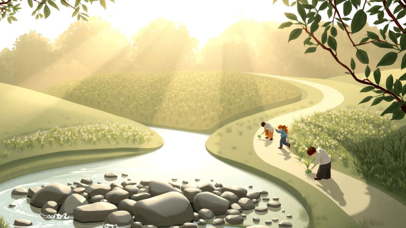 Armonía natural y serena observación