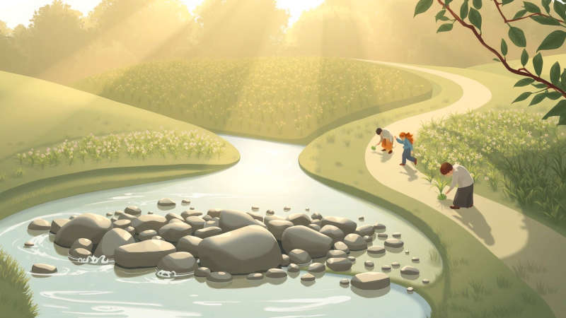 Armonía natural y serena observación