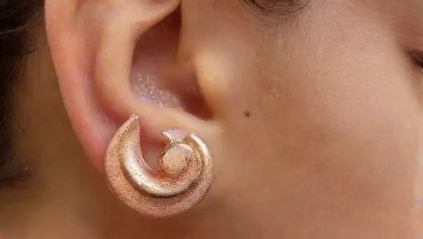 Diseño de joyas y orejas con detalles sutiles y armonía visual